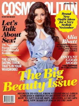 Alia Bhatt on the cover of Cosmopolitan India (Nov 2012)